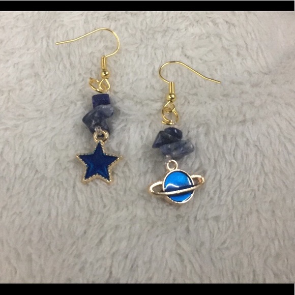 Astro theme Dangle Earrings - Picture 1 of 1